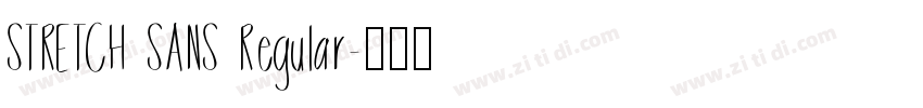 STRETCH SANS Regular字体转换